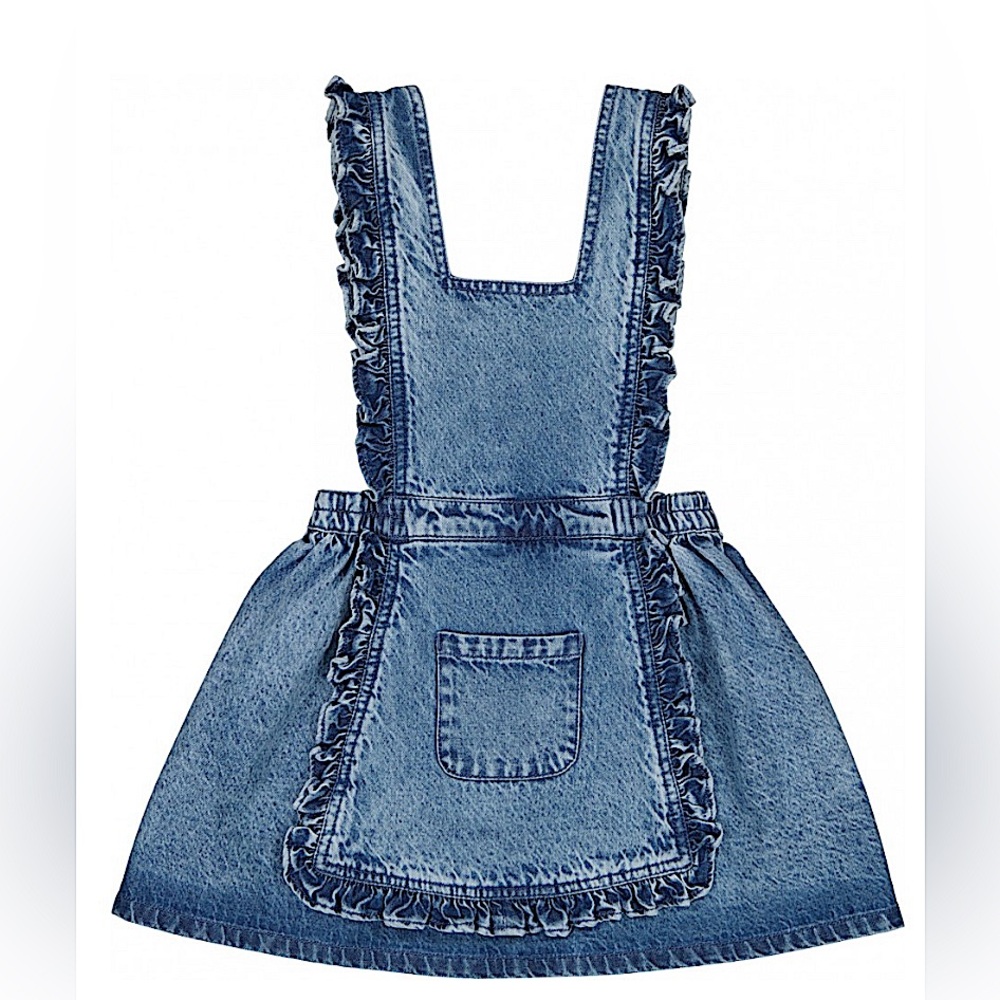 Louis  Louise //Denim “Kitchen” washed dress / made in France
NWT/size 12 girls